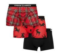 Urban Classics - PLAID Boxer Shorts 3er Pack - S