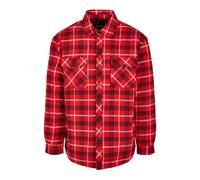 Urban Classics - Plaid Quilted Red/Black - Jacket - red - S - Shell: 100% Cotton; Lining: 100% Polyester S