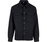 Urban Classics Plain Overshirt Men Shirt Jacket Fake Wool Pockets New