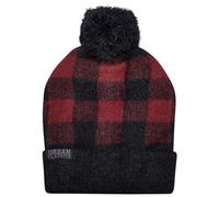Urban Classics Pom Beanie Hat, Black/red, One Size