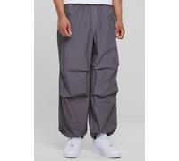 Urban Classics - Popline Parachute Darkshadow - Pants - grey - S - 100% Cotton S