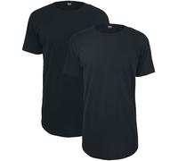 Urban Classics Pre-Pack Shaped Long Tee 2-Pack T-Shirt black S