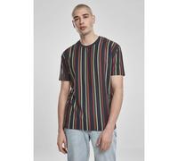 Urban Classics Men's T-Shirt Printed Oversized Retro Stripe Tee Midnightnavy/Burnedred XXL Plus Tall