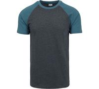 Urban Classics Raglan Contrast Tee T-Shirt grey blue XXL