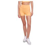 Women's high waist shorts large sizes Urban Classics Orange 4XL
