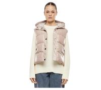 Urban Classics Damen Steppweste Ladies Recycled Shiny Puffer Vest With Hood TB70