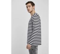 Urban Classics Men's Regular Stripe Ls T Shirt, White Black, XXL UK
