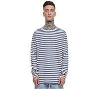 Urban Classics Men's Tb3801-regular Stripe Ls T-Shirt, Whitesand/Vintage Blue, L