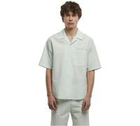 Casual short-sleeved shirt Urban Classics Seersucker Blue 4XL