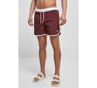Urban Classics - Retro White/Cherry - Board Shorts - burgundy - XXL - Shell: 100% Nylon; Lining: 100% Polyester XXL