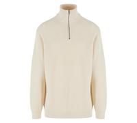 Sweater Urban Classics Rib Basic Troyer Blanc S