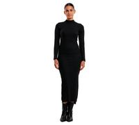 Urban Classics Rib Mockneck Long Sleeve Midi Dress