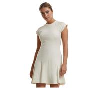 Women's ribbed skater dress Urban Classics Blanc 3XL
