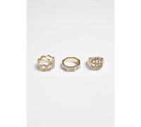 Urban Classics Set Of 3 Rings Dollar Yellow S-M Men