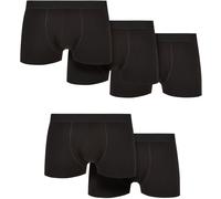 Urban Classics Set of five solid organic cotton boxer shorts Boxers black 4XL