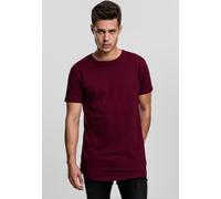 Urban Classics - Shaped Long Port - T-Shirt - burgundy - S - 100% Cotton,Jersey