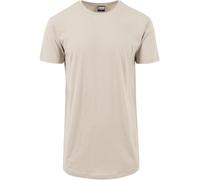 Urban Classics Men's Shaped Long T-Shirt, Ivory (Sand), Small (Manufacturer Size: S)