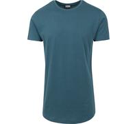 Urban Classics Men's Shaped Long Tee T-Shirt, Teal, S, 1
