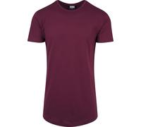 Urban Classics Men's Shaped Long T-Shirt, Red (Port), Large (Manufacturer Size: L)