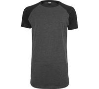 Urban Classics Shaped Raglan Long Tee T-Shirt, Color: Cha / BLK; Sizes S