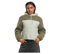 Urban Classics Ladies Sherpa Crinkle Nylon Mix Jacket Mid-Season Jackets green XS