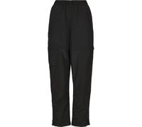 Urban Classics Shiny Crinkle Nylon Zip Pants Black S Woman