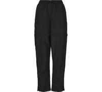 Urban Classics Shiny Crinkle Nylon Zip Pants Black S Women