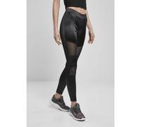Women's Legging Urban Classics shiny tech mesh Noir S