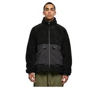 Urban Classics Short Raglan Sherpa Jacket Black 5XL Men