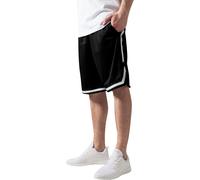 Urban Classics Shorts Stripes Mesh Shorts Blackblackwhite