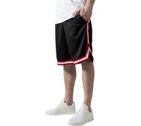 Urban Classics Shorts Stripes Mesh Shorts Blackredwhite