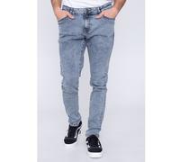 Urban Classics - Slim Fit Light Skyblue Acid Washed - Jeans - blue - W28 / L32 - 98% Cotton, 2% Elastane W28 / L32