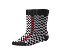 Urban Classics - Check 5-Pack Black/Heather Grey/White - Socks - black - EU 43-46 - 73% Cotton 25% Polyester 2% Elastane EU 43-46