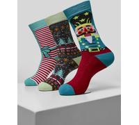 Urban Classics Socks Christmas Nutcracker Socks 3-Pack Multicolor