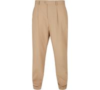 Urban Classics Straight Pleat-Front Trousers Viscose Streetwear