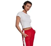 Urban Classics Women's Ladies Stretch Jersey Cropped Tee T Shirt, White, XXL UK