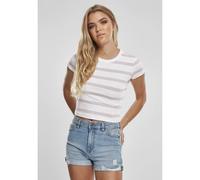 Urban Classics Stripe Cropped Short Sleeve T-shirt