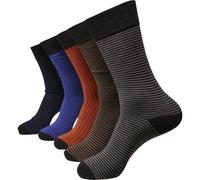 Urban Classics Stripes and Dots Socks 5-Pack Multi Socks Stripes Pattern 5 Pairs