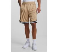 Urban Classics Stripe Mesh Shorts Beige S Men