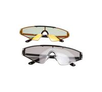 Urban Classics Sunglasses France 2-Pack, Black/blackholo, one Size