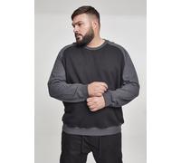 Urban Classics Sweatshirt 2-tone Raglan Crewneck Black/Cha
