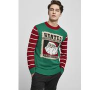 Urban Classics Sweatshirt Wanted Christmas Sweater X-Masgreen/White