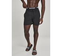 Urban Classics Swim Shorts Two in One Swim Shorts Black/White