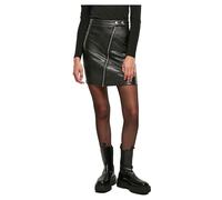 Synthetic leather skirt woman Urban Classics Biker GT Black 4XL