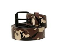 Urban Classics Synthetic Leather Camo Belt, browncamo, L/XL