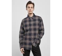 Urban Classics T-Shirt Checked Campus Shirt Darkblue/Rustred