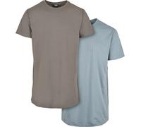 Urban Classics T-Shirt Pre-Pack Shaped Long Tee 2-Pack asphalt/dustyblue