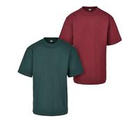 Urban Classics Tall Tee 2-Pack Mens T-Shirt Cotton Jersey Crew Neck