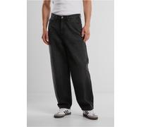 Urban Classics - Tapered Heavy Ounce Baggy Black Washed - Jeans - black - W28 - 100% Cotton,Denim W28