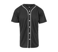 Urban Classics Men's Baseball Jersey Casual Sports Shirt , Black, M